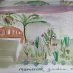 Memorial Garden Watercolour Watercolour impression on planting