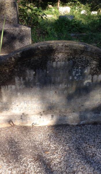 Image of the headstone for Elizabeth Aldridge
