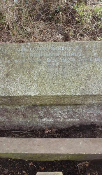 Benjamin Jones (buried 1924) headstone