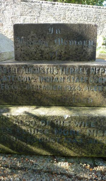 Herbert Nepean (buried 1924) headstone