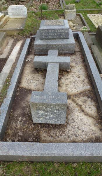 James Hampson (buried 1904) headstone