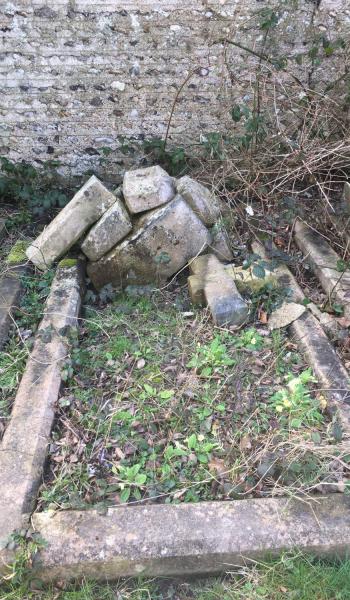 John Tilbury (buried 1883) headstone