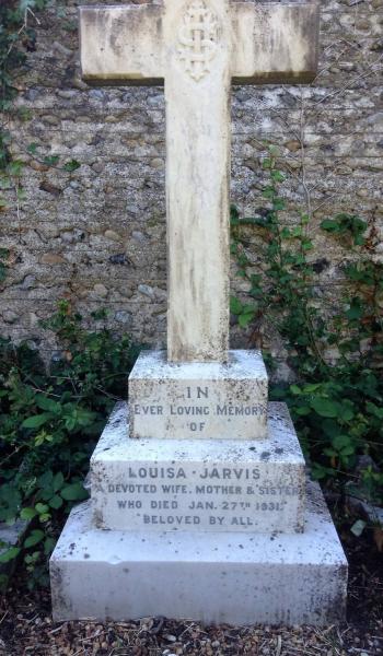 Louisa Jarvis (buried 1931) headstone