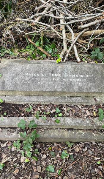 Image of headstone for Margaret Handford
