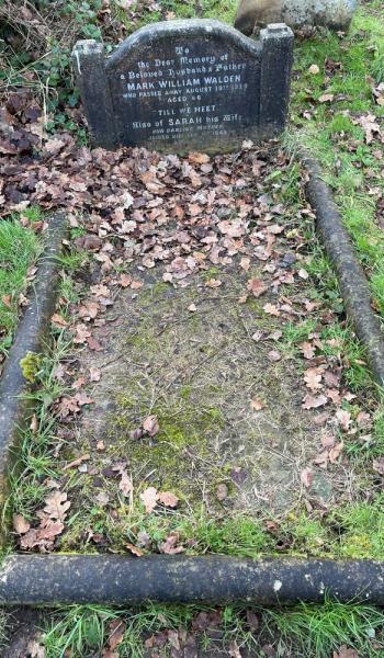 Image of headstone for Sarah Walden