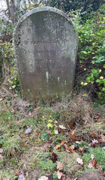 Emily Ruel (buried 1914) headstone