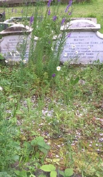 Bessie Sams (buried 1944) headstone