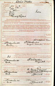 Walter Steele's Military Record - 18th December 1881