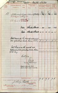 Walter Steele's Military Record - 18th December 1881