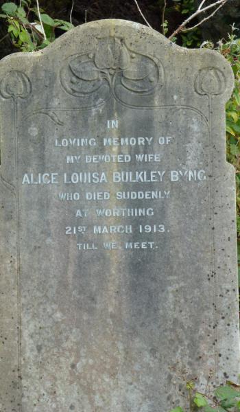 Alice Byng (buried 1913)