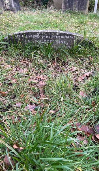 Image of the headstone for Sarah Greening