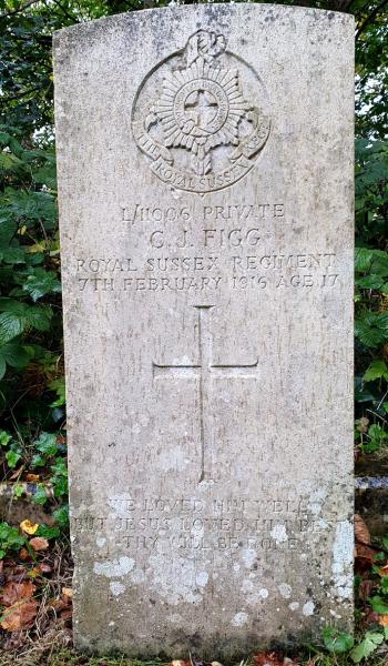 Charles Figg (buried 1916) headstone