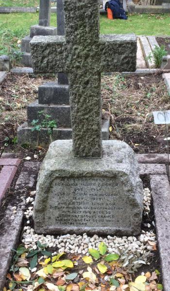 John Cooper (buried 1929) headstone