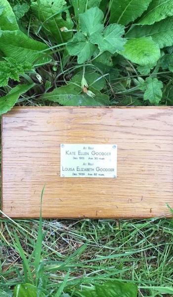 Image of plaque for Louisa Goodger