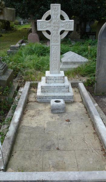 Mary Riminton (buried 1938) headstone