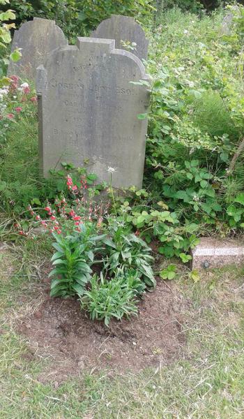 Joseph Jupp (buried 1887) headstone
