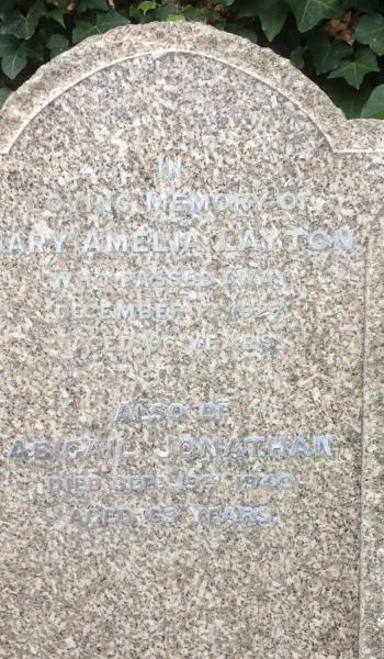 Image of headstone for Abigail Jonathon