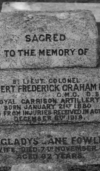 Cuthbert Page (buried 1919) headstone