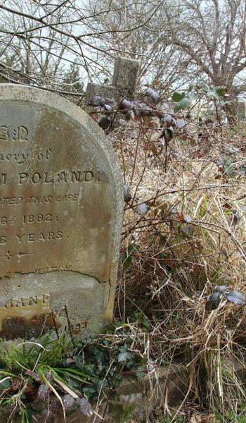 William Poland (buried 1882) headstone