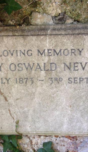 Sydney Nevile (buried 1969) headstone