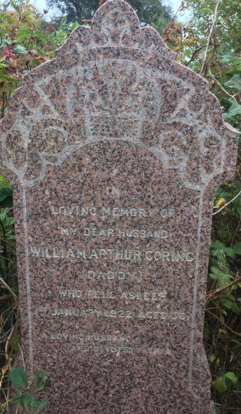 William Goring (buried 1922) headstone